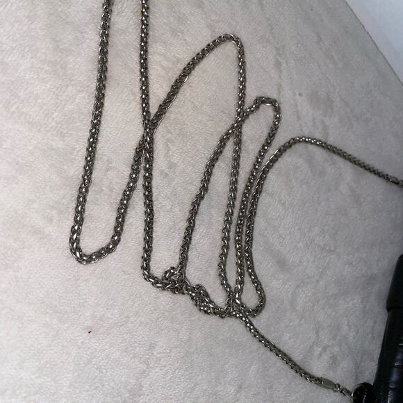 Brighton Leather Crossbody Wallet on Chain Black Small - Picture 7 of 13